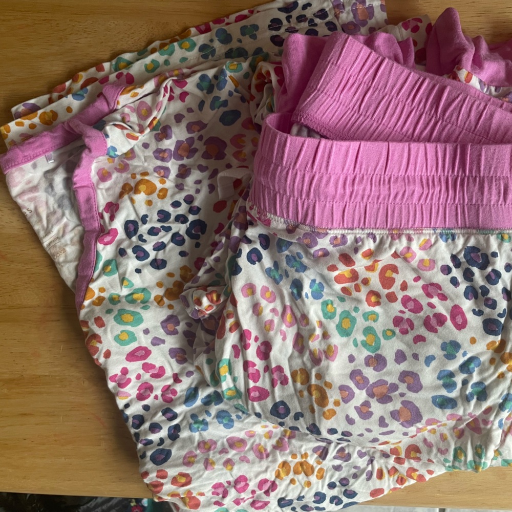 Rainbow leopard Little Sleepies women’s pajamas set